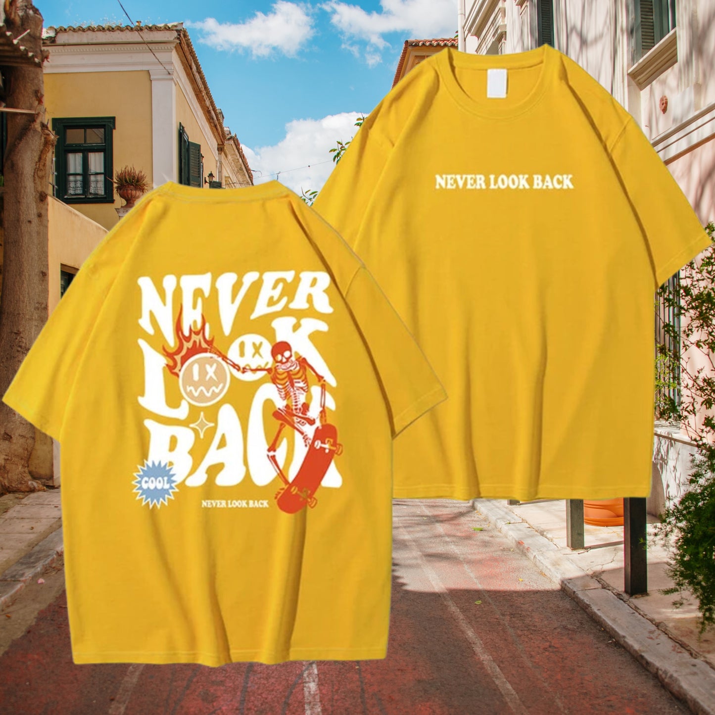 Camiseta Never Look Back