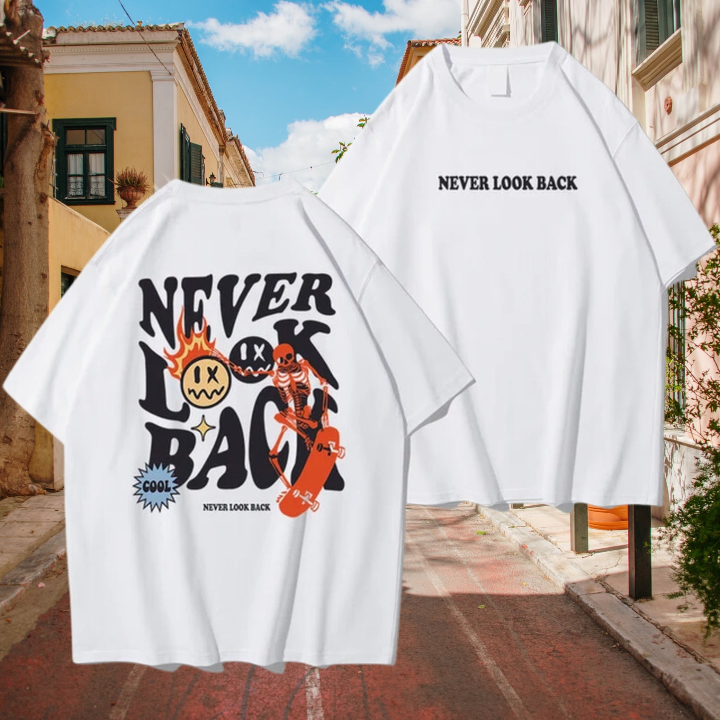 Camiseta Never Look Back