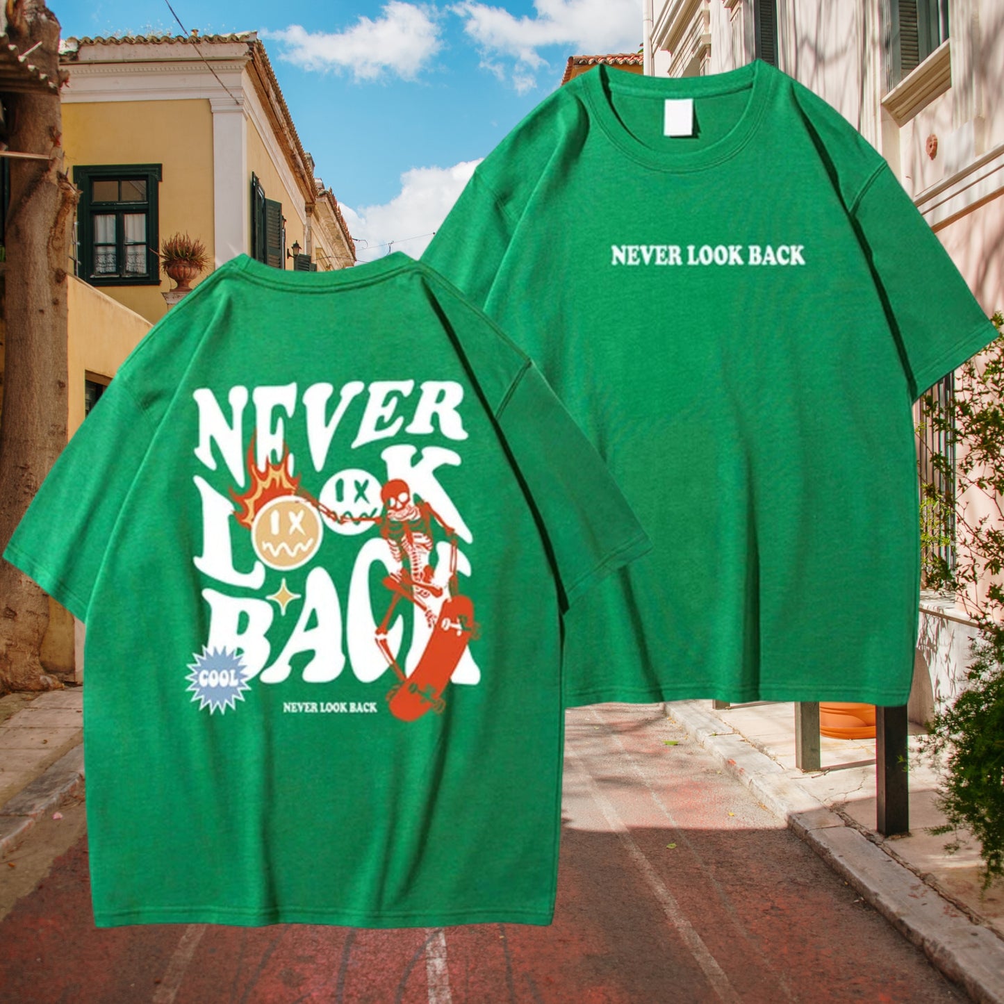 Camiseta Never Look Back