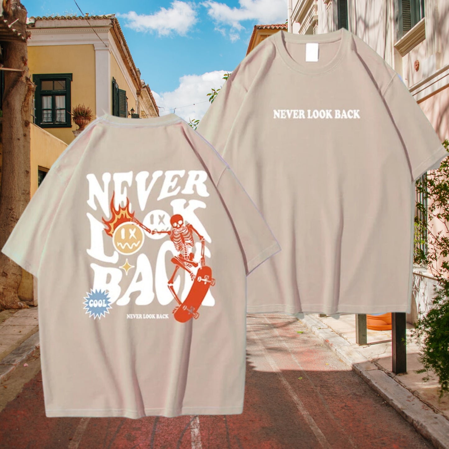 Camiseta Never Look Back